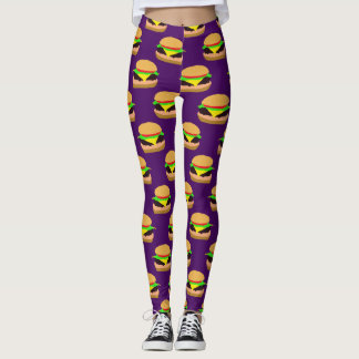 Legging motif cheeseburger