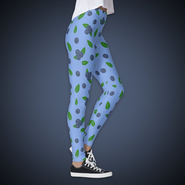 Legging motif Myrtille (Blueberry pattern Leggings Pant)