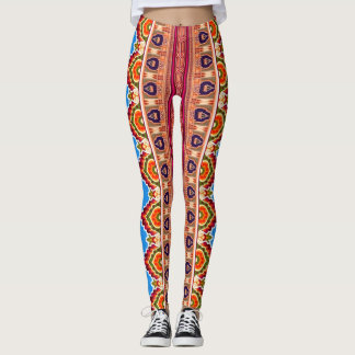 Legging pour femmes à motif mandala ethnique bohèm