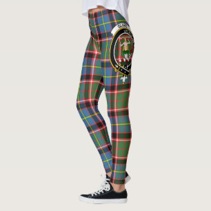 Legging pour femmes à tartan du blason de verre du