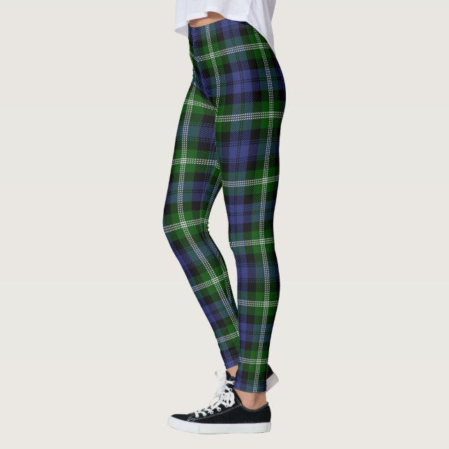 Legging pour femmes tartan du clan Scotstee Bailli (Gauche)