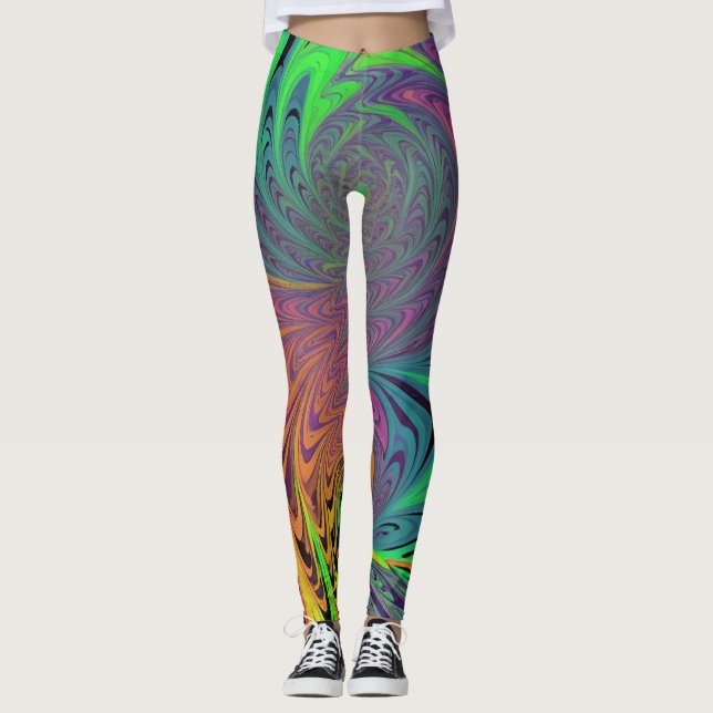 Legging Psicodélico - Diseño Vibrante y Creativo (Devant)