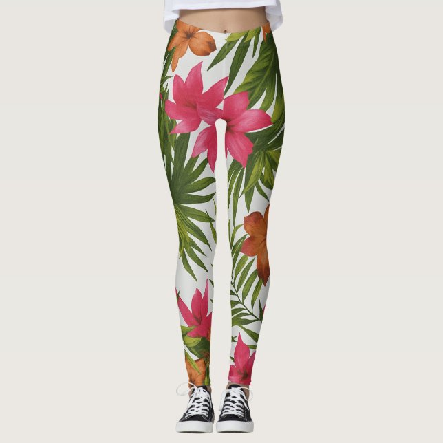Legging Tropical Vibrante design  (Devant)