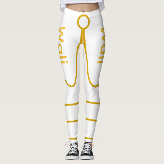 Legging Wali en lettres dorées