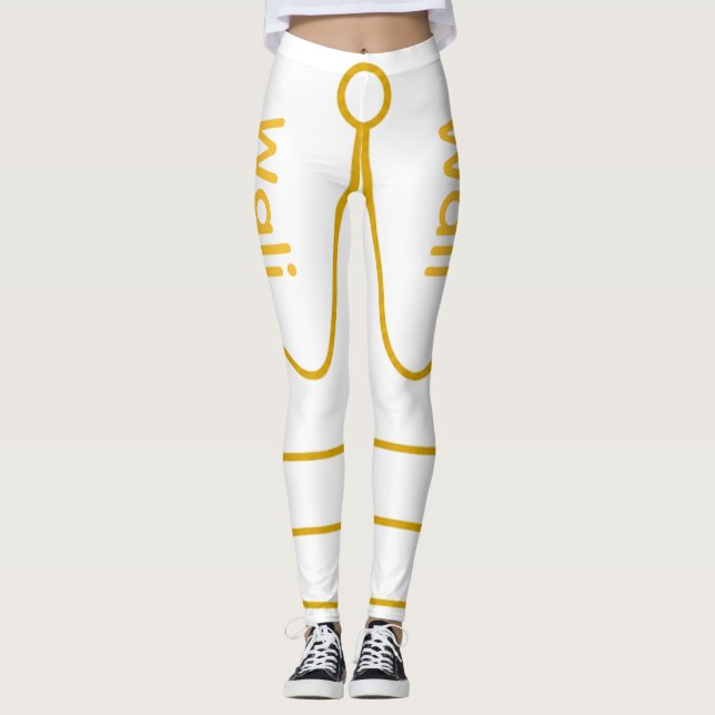 Legging Wali en lettres dorées (Devant)