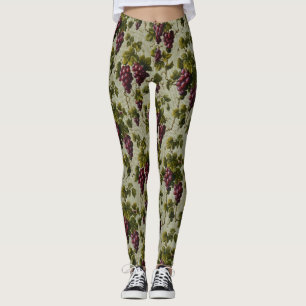 Leggings 1900 Raisins Vintages Fruits Botanique