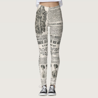 Leggings 1919 Paris Mode : Page de journaux anciens