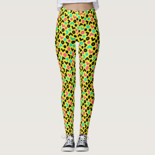 Leggings 1980/90 Retro Neon Motif