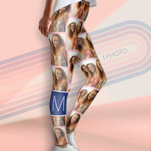Leggings 1 Collage photo avec Monogramme peut modifier la c