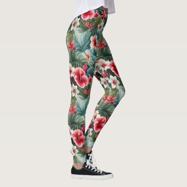 Leggings #22 Motif floral (Droite)