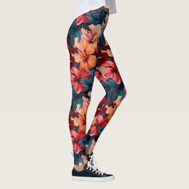 Leggings #26 Motif floral (Droite)