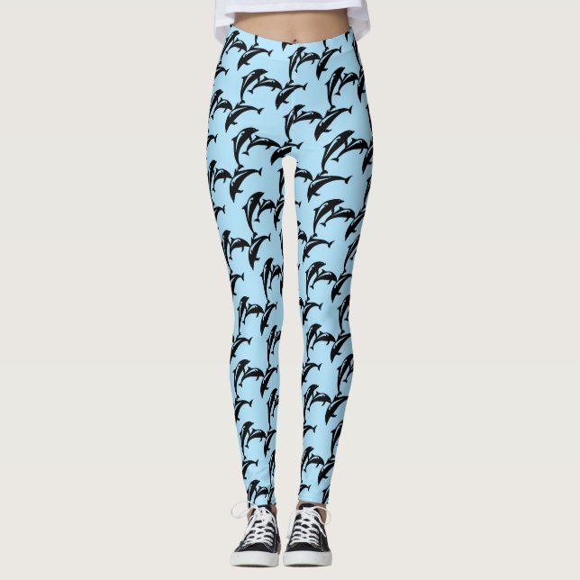 Leggings 3 marsouins à sauter Thunder_Cove (Devant)