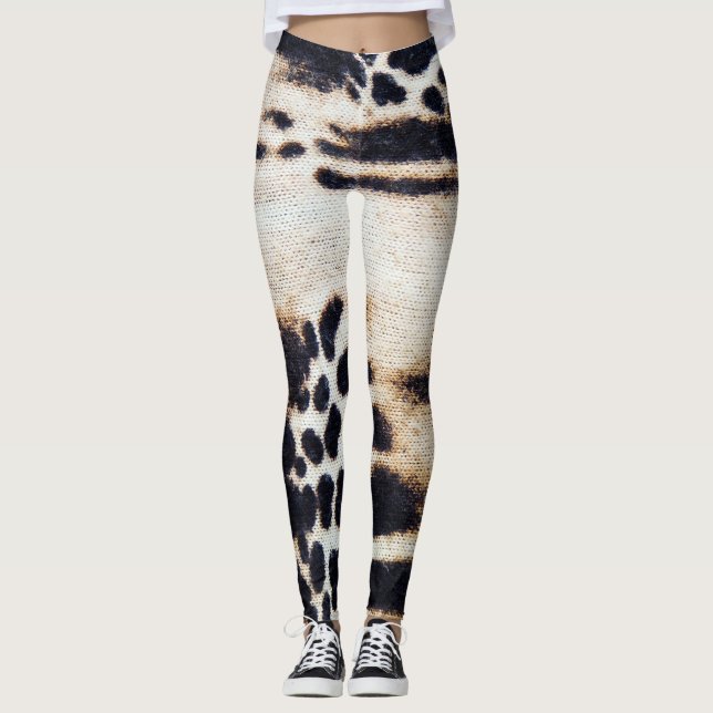 Leggings 3d motif animal étonnant dans la conception de la  (Devant)