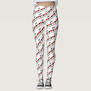 Leggings 3NT mon pont préféré de costumes de carte du