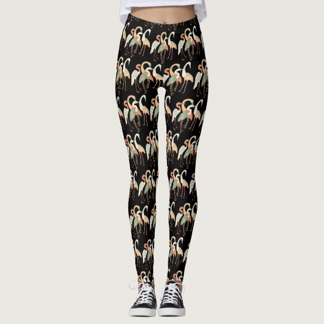 Leggings 4 grues japonaises Thunder_Cove (Devant)