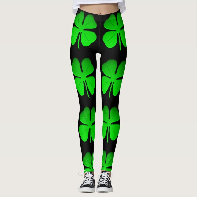 Leggings 4 guêtres de trèfle de feuille par dal (Devant)