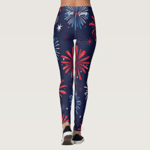Leggings 4 juillet d'impression du panier