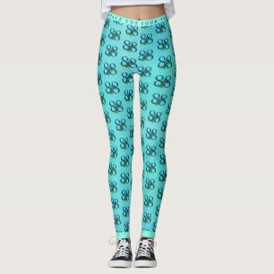 Leggings 88e anniversaire ou jubilé Plumes de paon