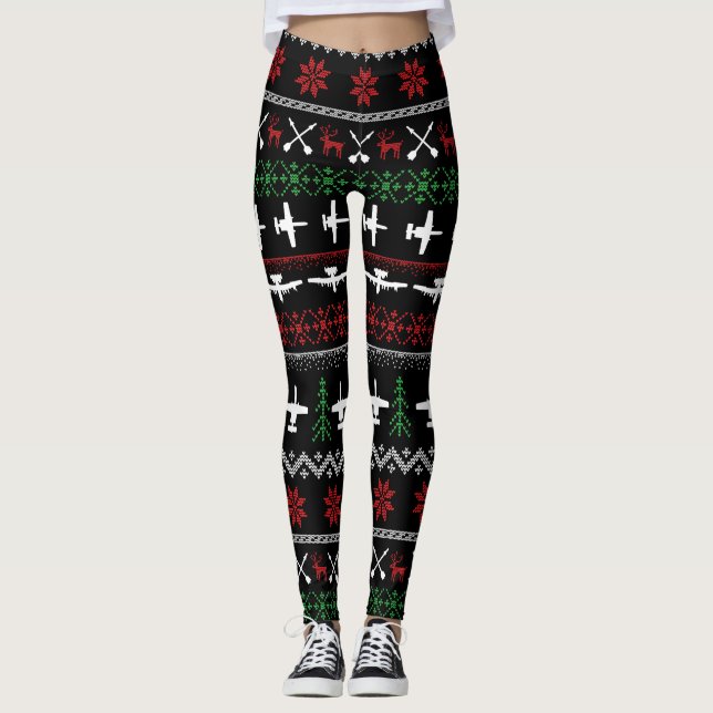 Leggings A-10 légendes de Noël (Devant)