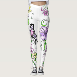 Leggings à billes papillon