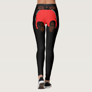 Leggings à boutons père Noël noir