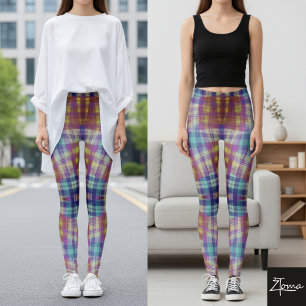 Leggings À damiers confort