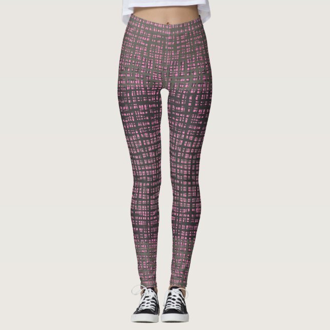Leggings à damiers Motif.01 (Devant)