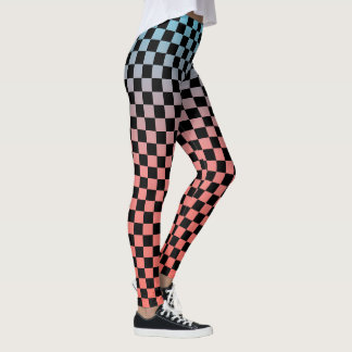 Leggings à dégradé à carreaux