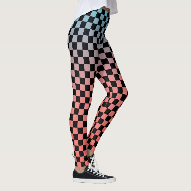 Leggings à dégradé à carreaux (Droite)