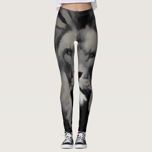 Leggings à face de lion (Devant)