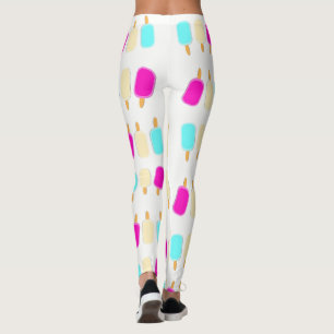 Leggings à la crème glacée blanche