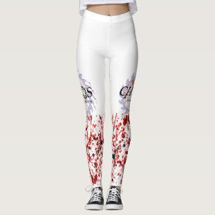 Leggings à la goutte de sang Chaos Shakers à la 