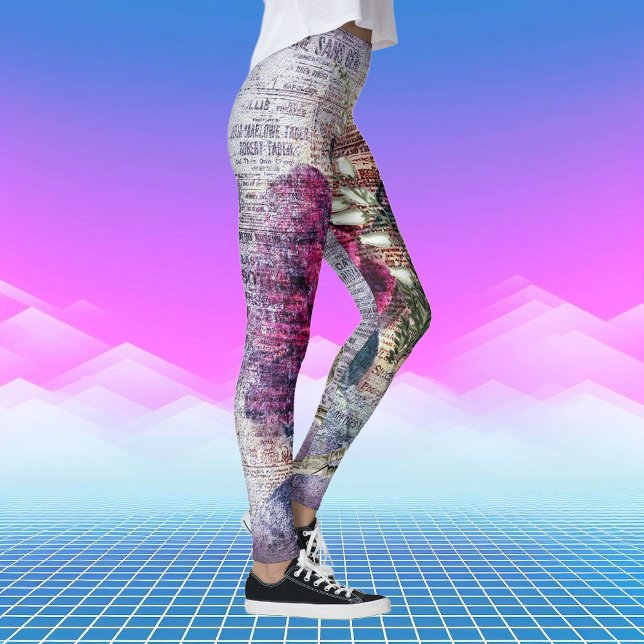 Leggings à l'Ephémère à la rose rouge (Créateur téléchargé)
