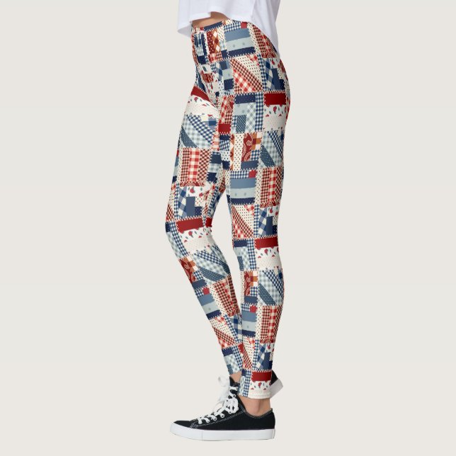 Leggings à look Patriotique (Gauche)