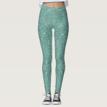 Leggings à médaillon vert