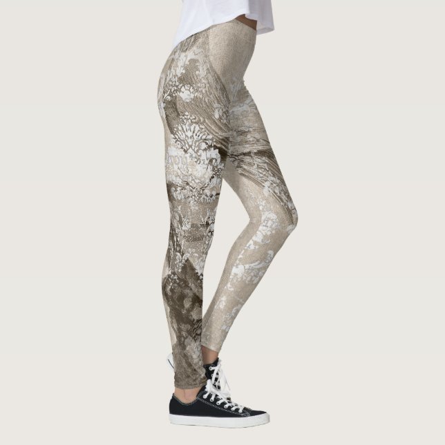 Leggings à motif d'éphémères cool - Abstrait migno (Droite)