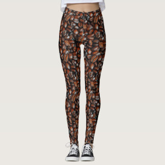 Leggings à motif grains de café