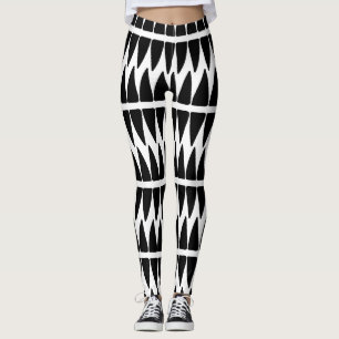 Leggings à motif noir/blanc