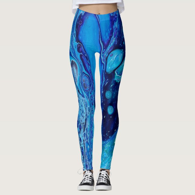 Leggings à motif océanique (Devant)