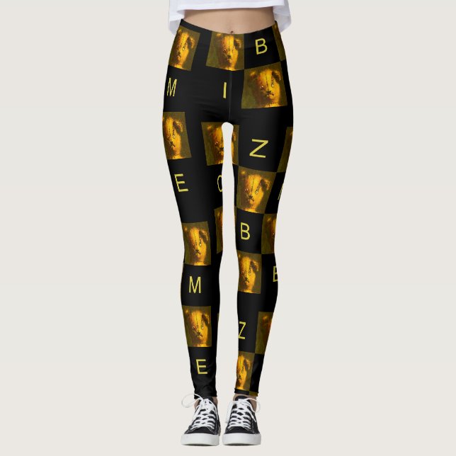 Leggings à motif ours en peluche zombie (Devant)