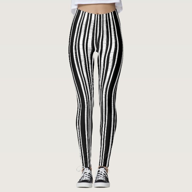 Leggings à motif rayure verticale (Devant)