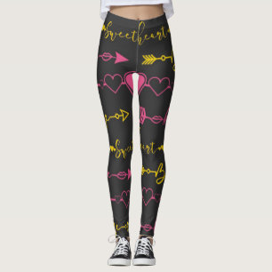 Leggings à motif sans couture pour la Saint-Valent