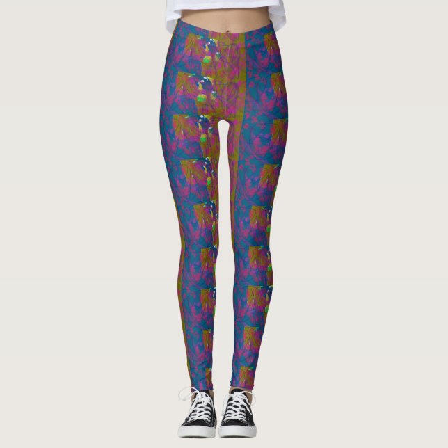 Leggings à motifs multicolores (Devant)