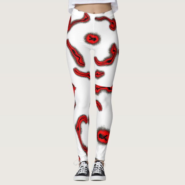 Leggings à noyau rouge (Devant)