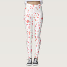 Leggings à petit imprimé cœur