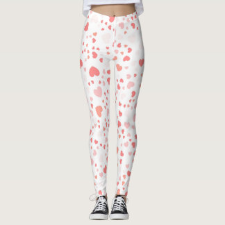 Leggings à petit imprimé cœur