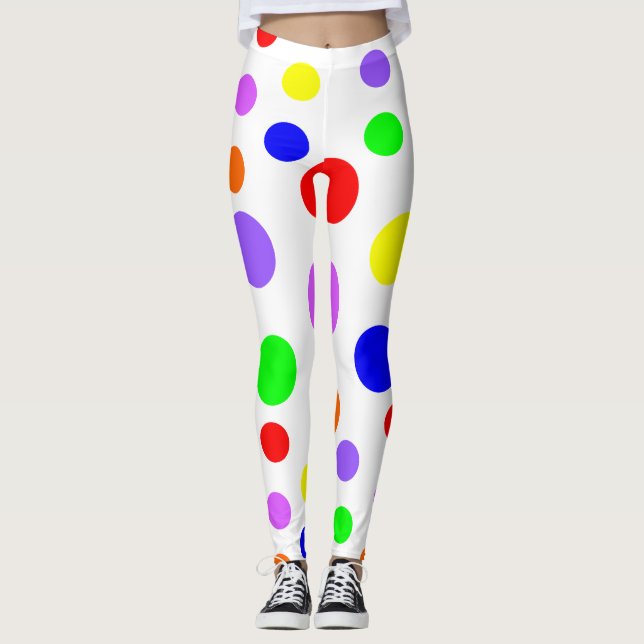 Leggings à points arc-en-ciel (Devant)