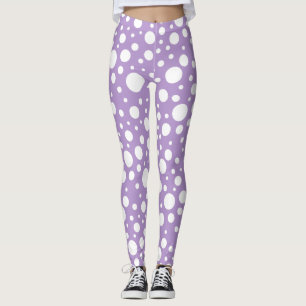 Leggings à points violets