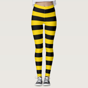 Leggings à rayures jaunes/noires