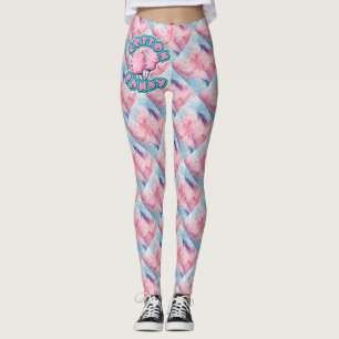 Leggings à teinture de bonbon de coton